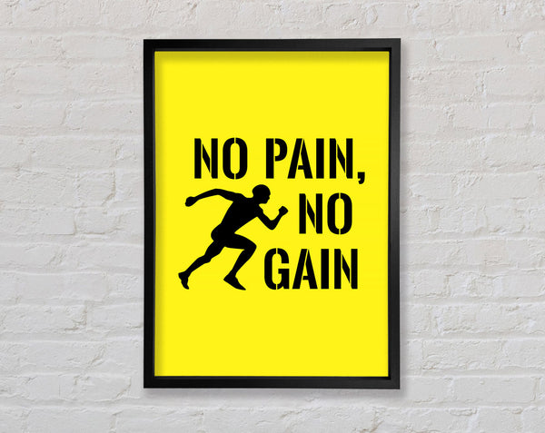No Pain No Gain 3 Framed Print