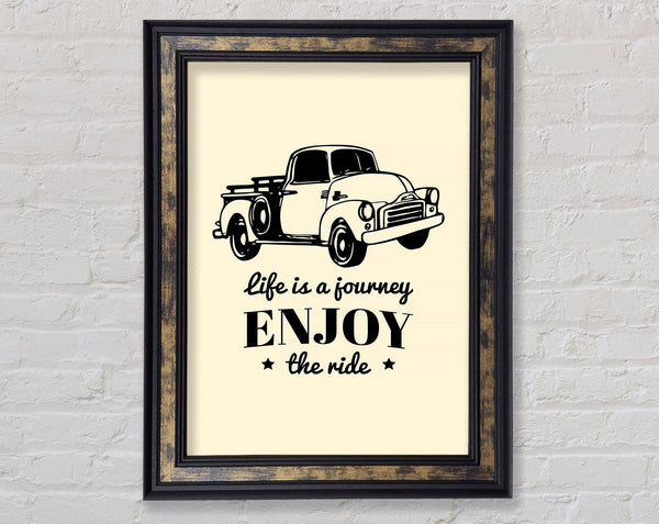 Life Is A Journey 3 Framed Print