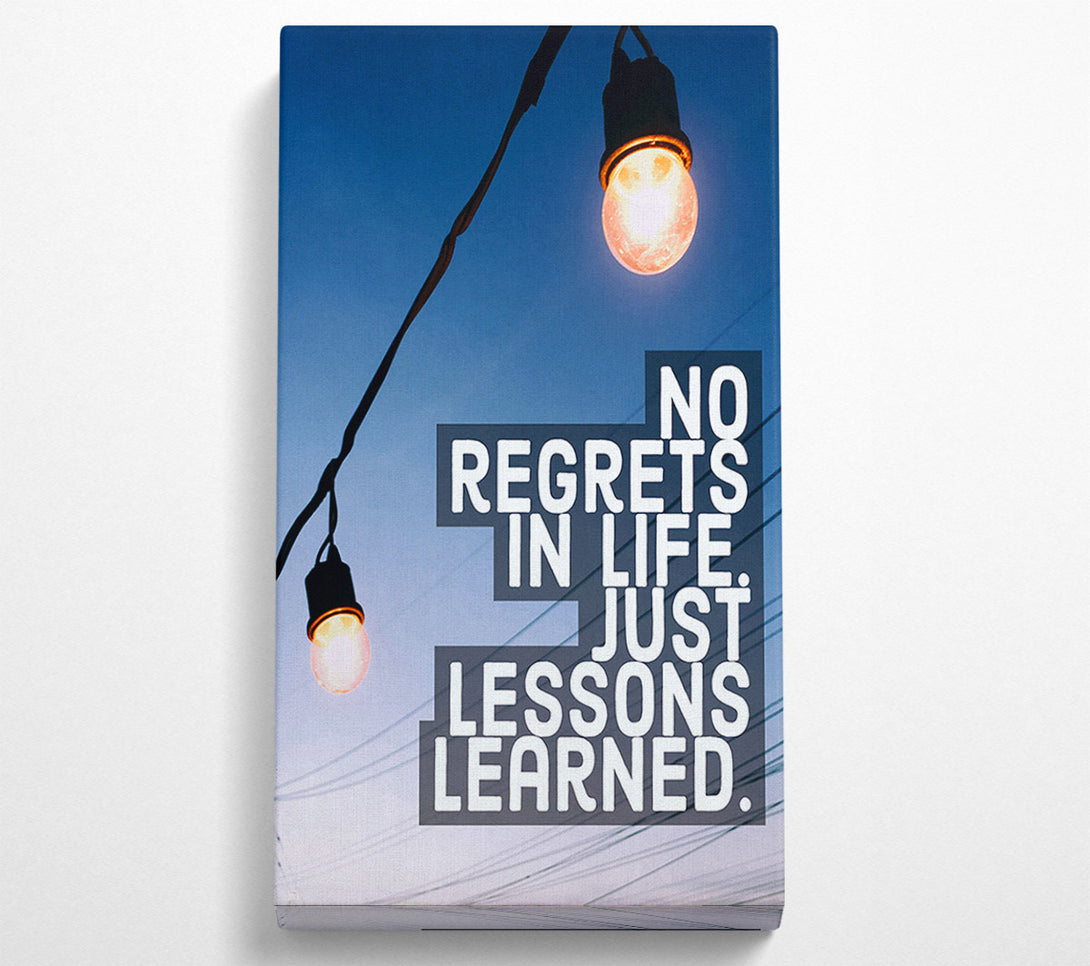  A Canvas Print of No Regrets In Life Canvas Print