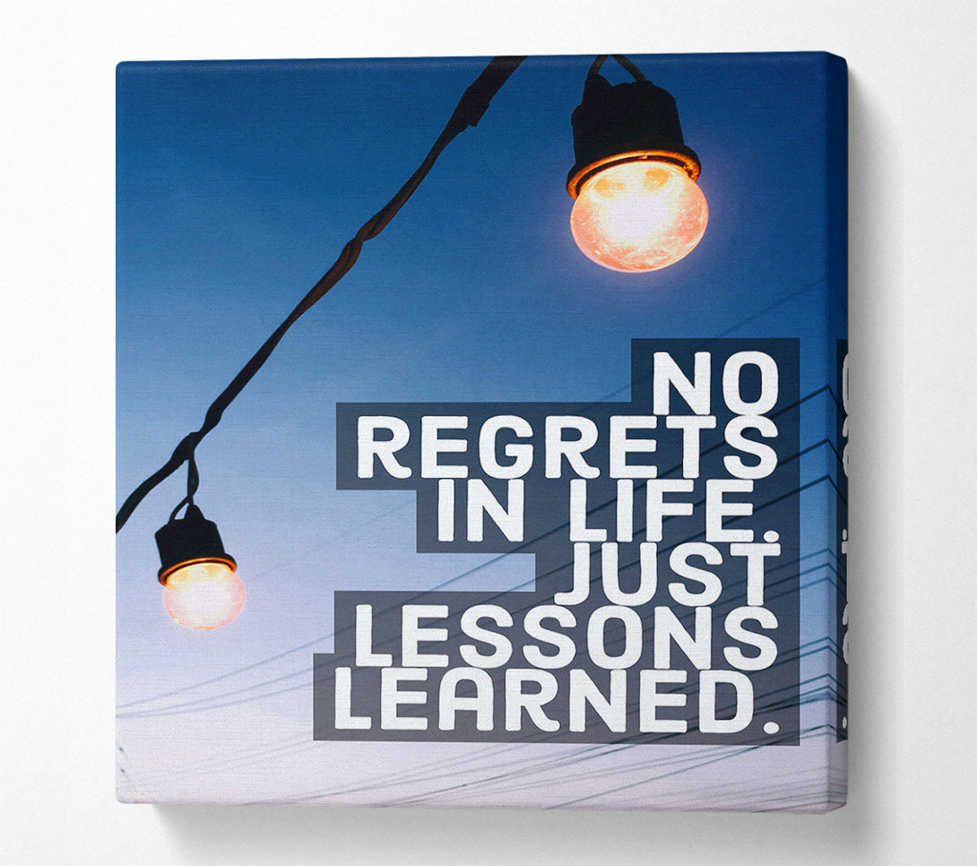  A Canvas Print of No Regrets In Life Canvas Print