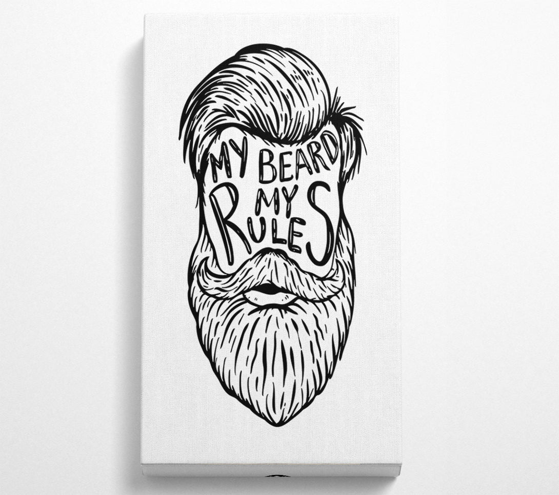  A Canvas Print of My Beard My Rules Canvas Wall Art