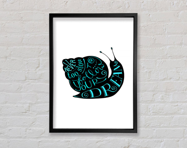 Never Too Slow Framed Print