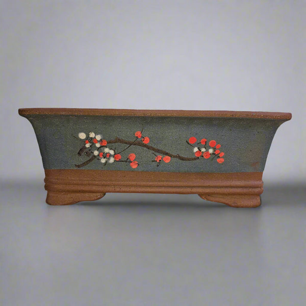28cm Premium Unglazed Bonsai Pot | Rectangle | 28cm x 20cm x 10cm | Brown