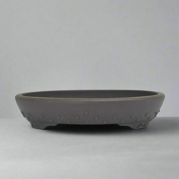 30cm Premium Unglazed Bonsai Pot | Oval | 30cm x 24cm x 6cm | Brown