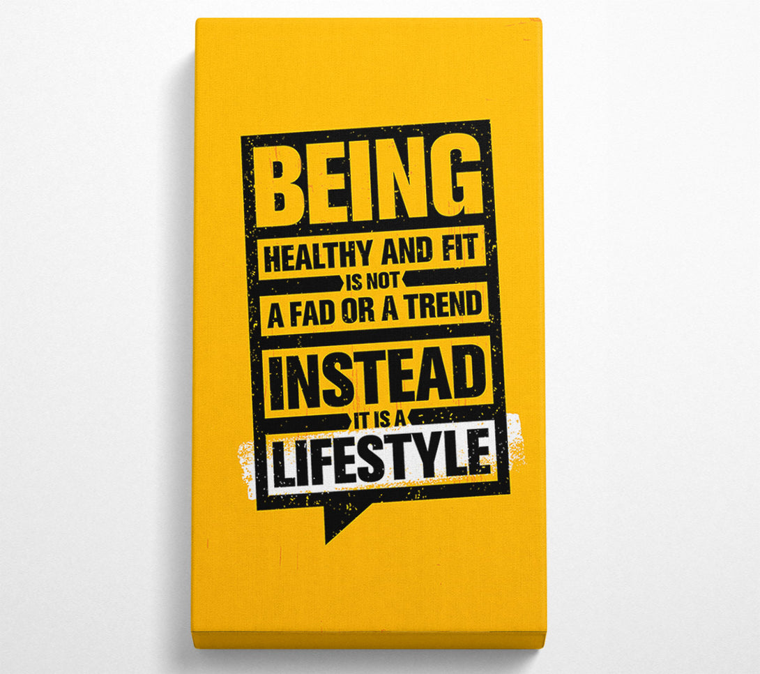  A Canvas Print of Being Healthy And Fit Canvas Wall Art