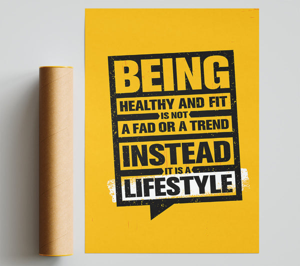 Being Healthy And Fit Poster