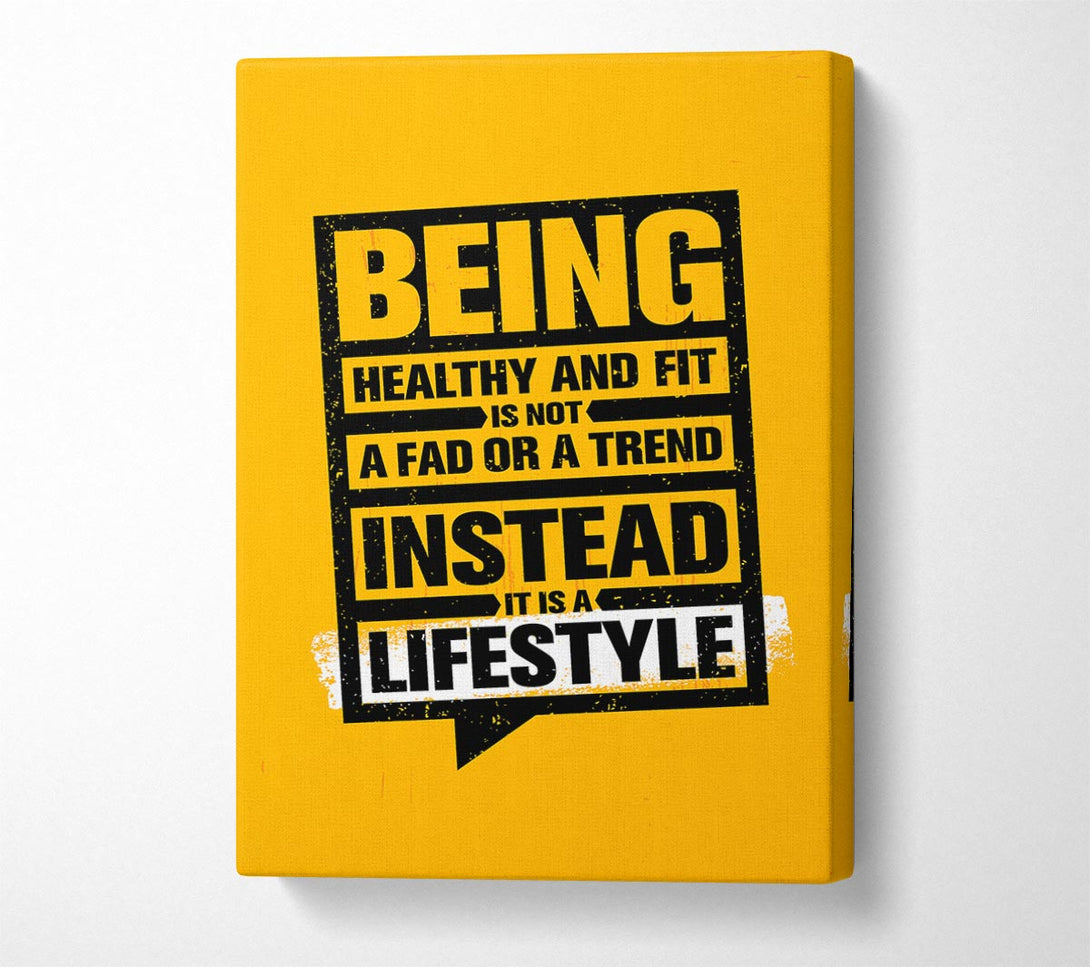  A Canvas Print of Being Healthy And Fit Canvas Wall Art