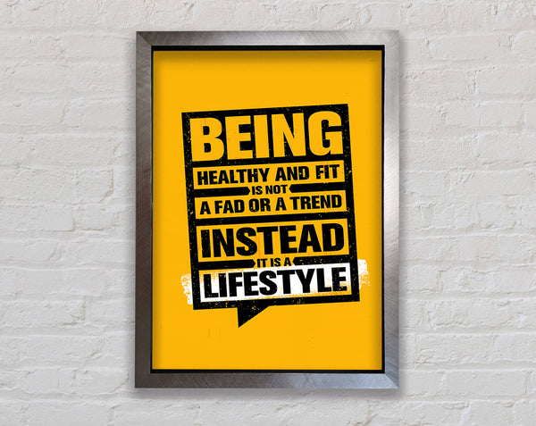 Being Healthy And Fit Framed Print