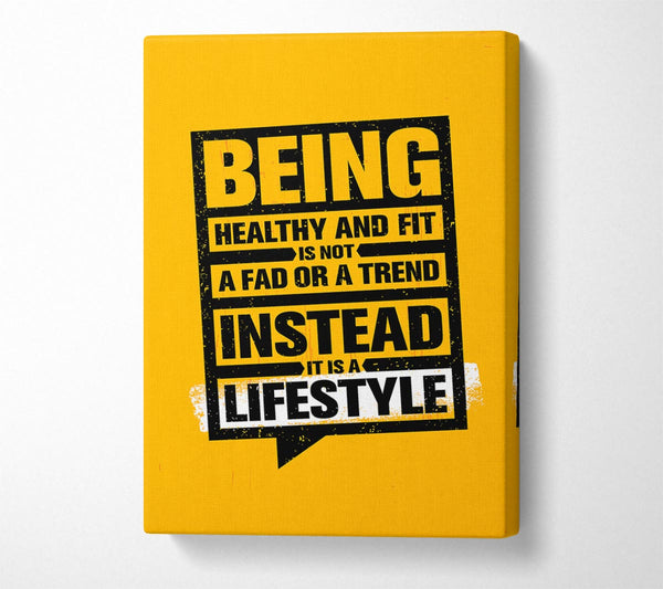  A Canvas Print of Being Healthy And Fit Canvas Wall Art