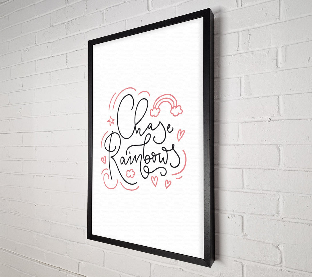  A Canvas Print of Chase Rainbows Canvas Wall Art