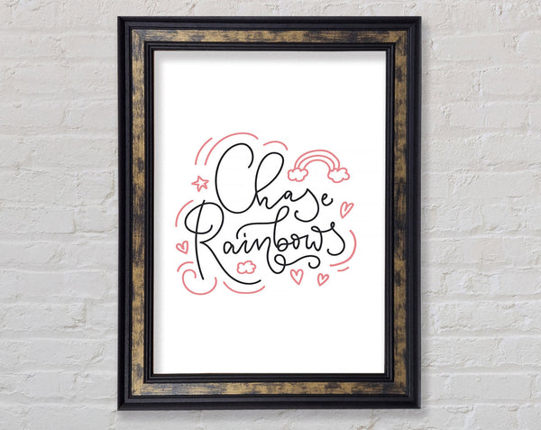Chase Rainbows Framed Print
