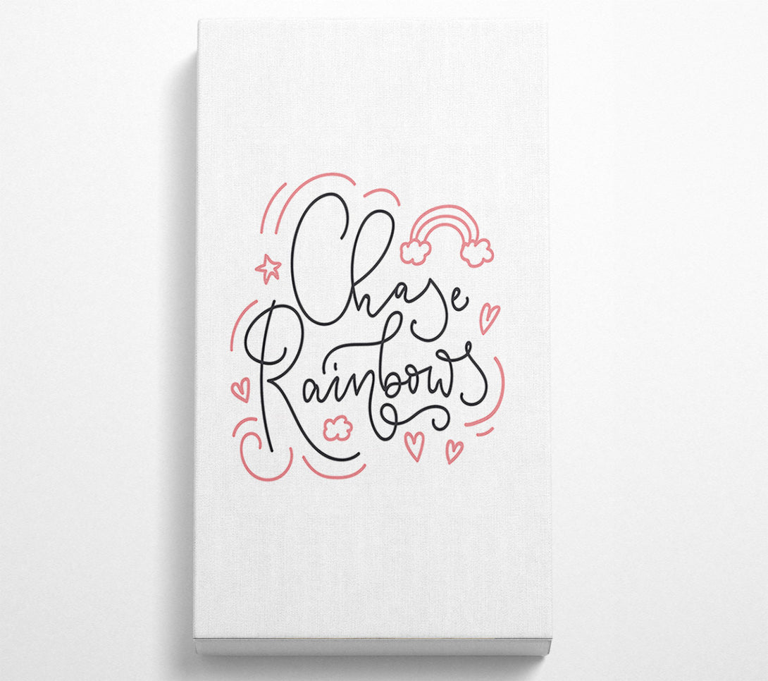  A Canvas Print of Chase Rainbows Canvas Wall Art
