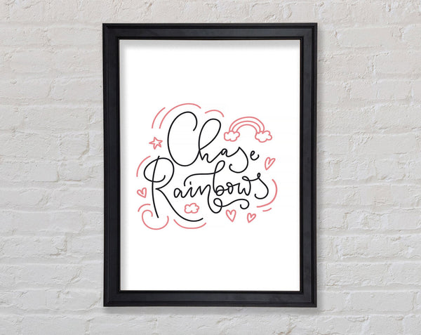 Chase Rainbows Framed Print