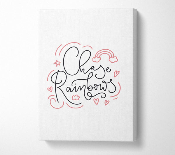  A Canvas Print of Chase Rainbows Canvas Wall Art