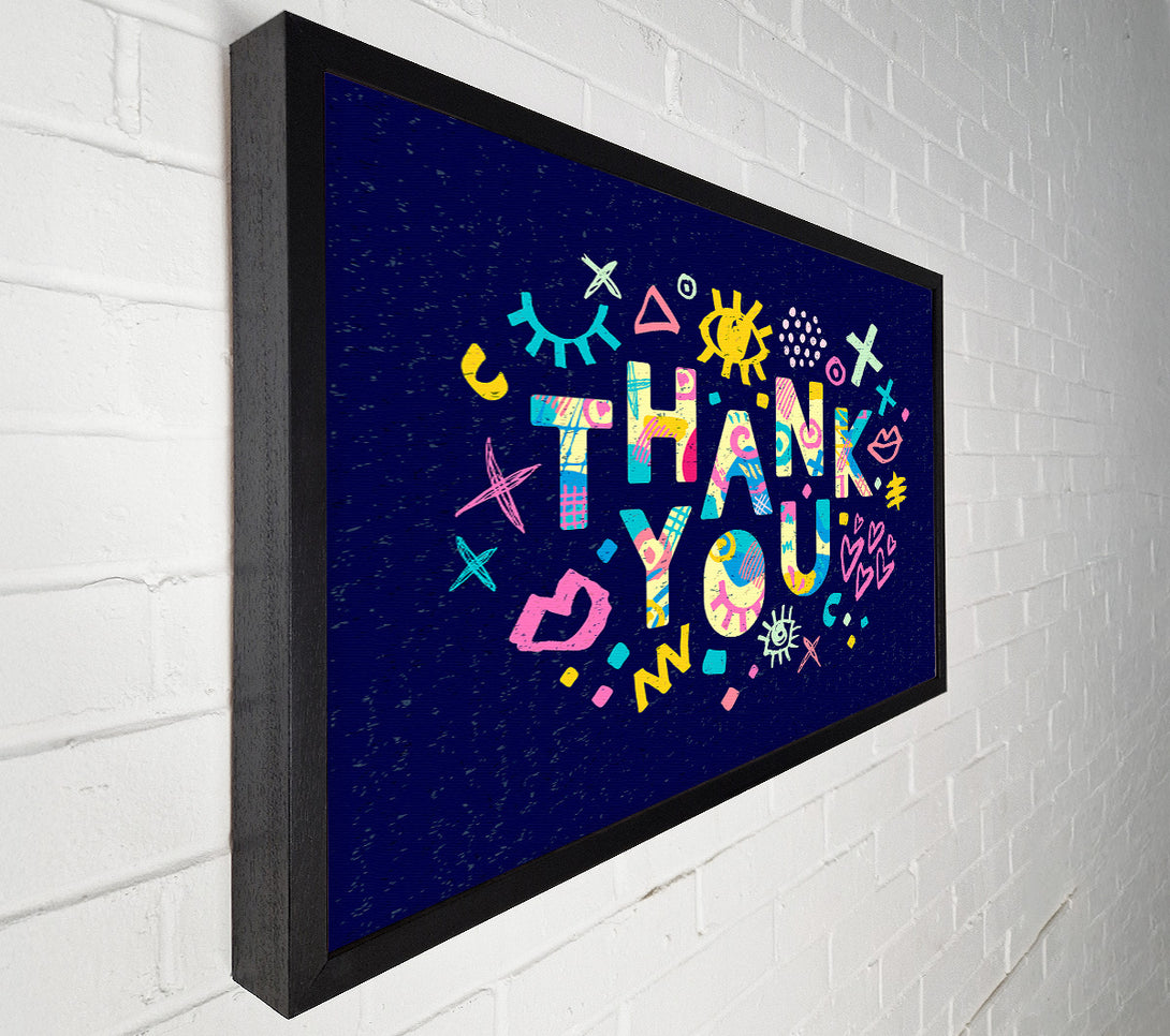  A Canvas Print of Thank You Canvas Art