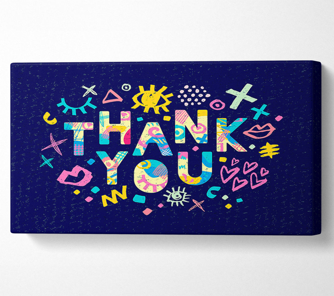  A Canvas Print of Thank You Canvas Art