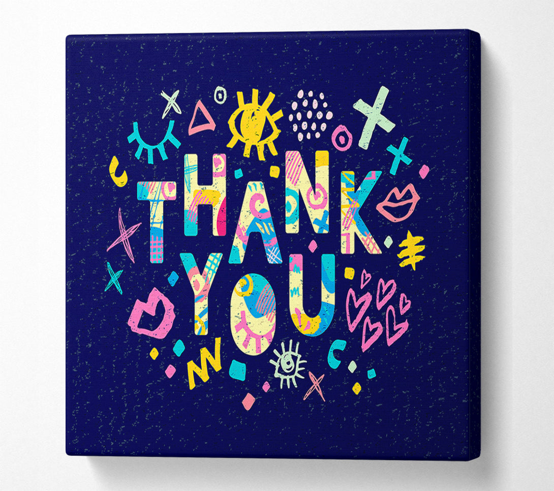  A Canvas Print of Thank You Canvas Art