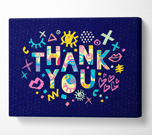  A Canvas Print of Thank You Canvas Art