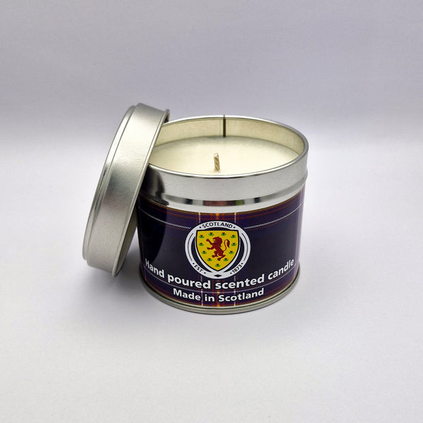 Official Scotland National Football Team Travel Tin Candle