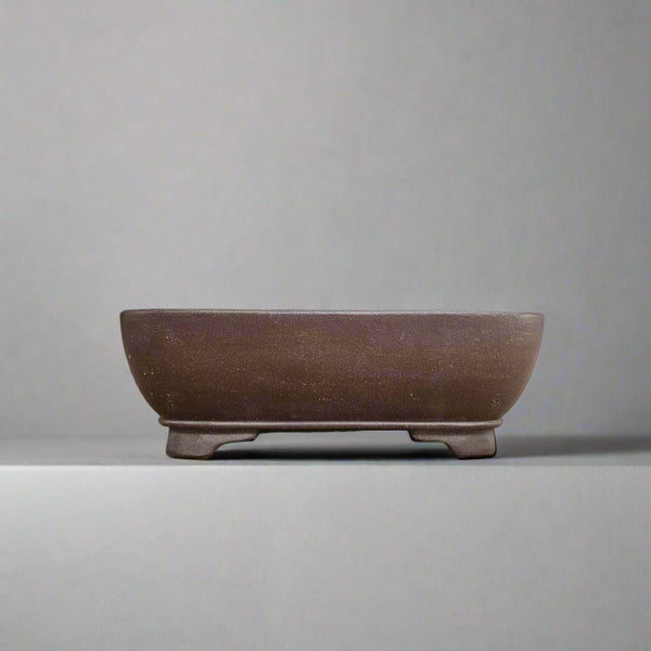 21cm Premium Unglazed Bonsai Pot | Rectangle | 21cm x 17cm x 7cm | Brown