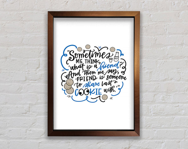 Cookie Friend Framed Print