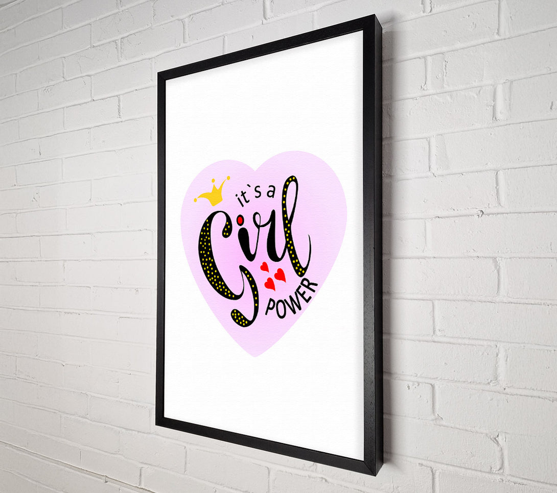  A Canvas Print of It's A Girl Power Canvas Print