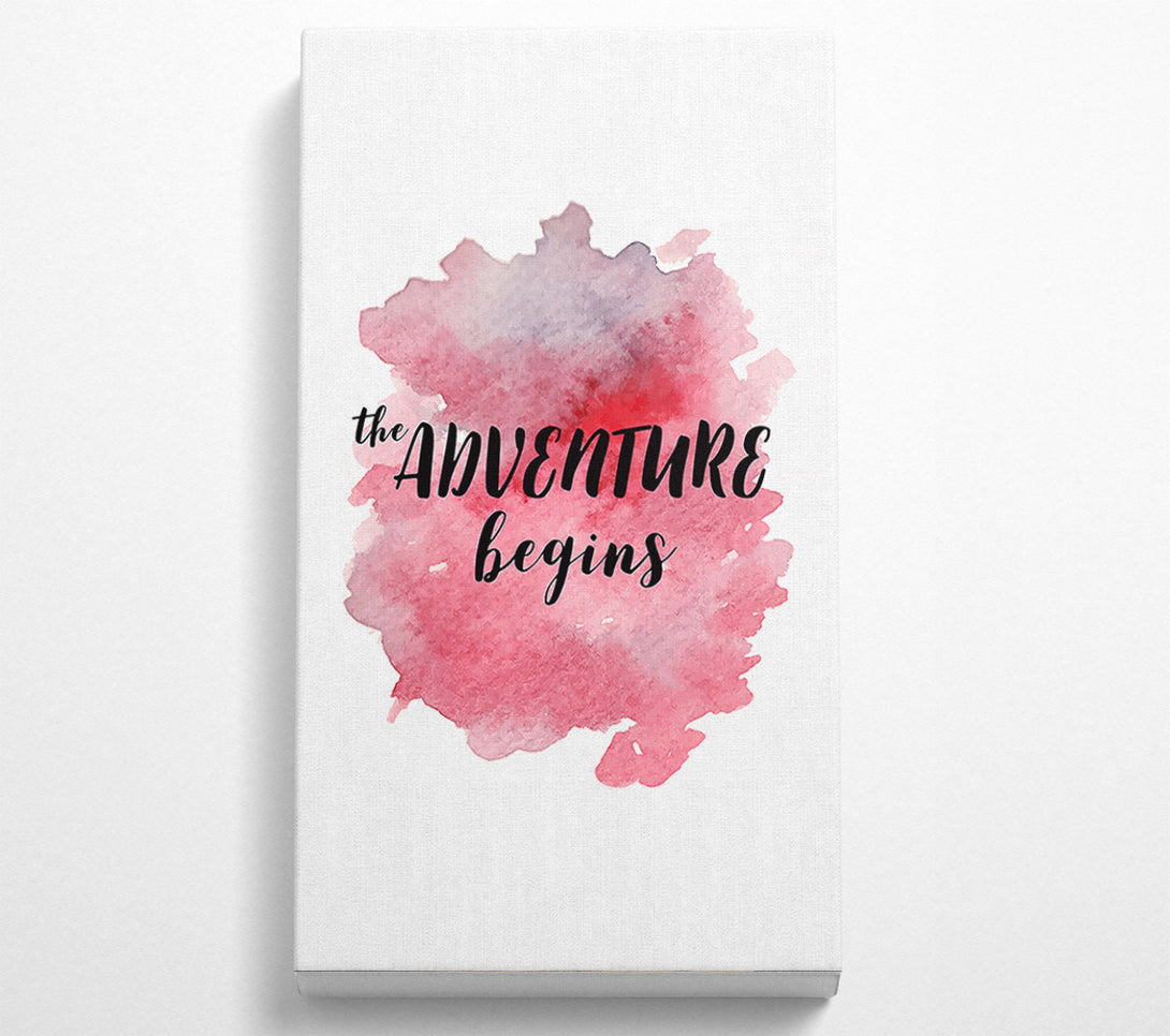  A Canvas Print of The Adventure Begins Canvas Art