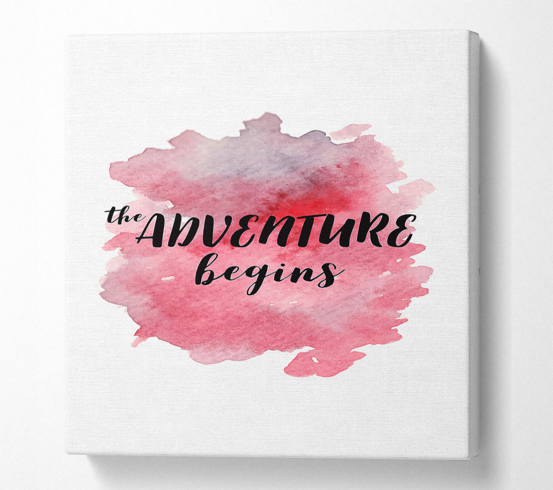  A Canvas Print of The Adventure Begins Canvas Art