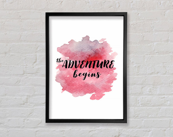 The Adventure Begins Framed Print