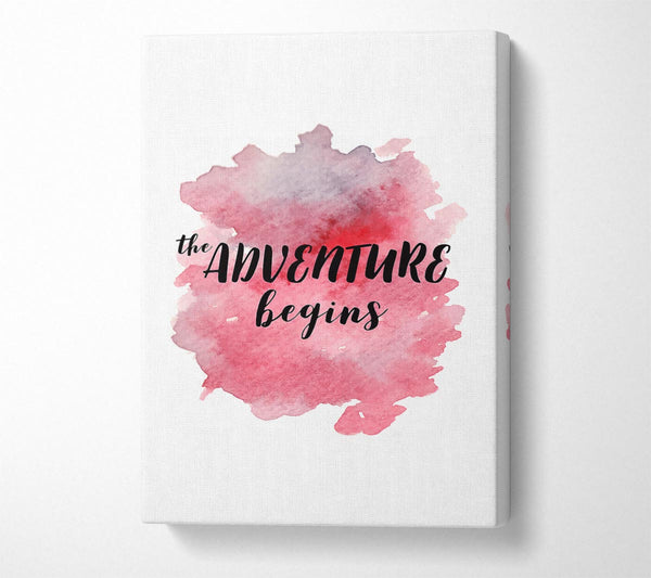  A Canvas Print of The Adventure Begins Canvas Art