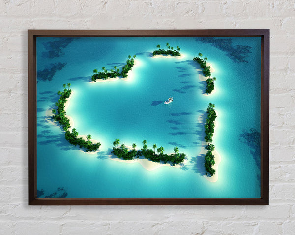 Honeymoon Bay Framed Print
