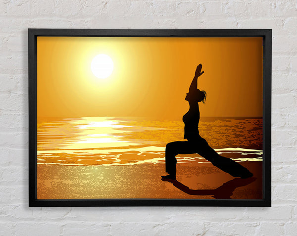 Yoga-Sonnenuntergang