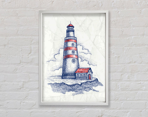 Lighthouse Watch Framed Print