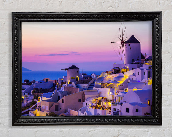 Greek Island Blues Framed Print