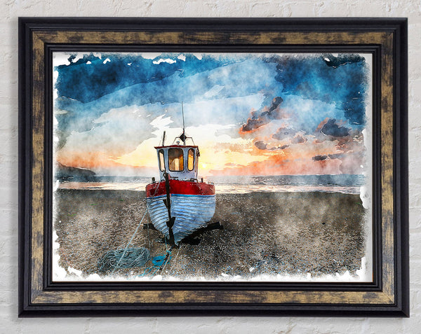 Sailboat Shores Framed Print