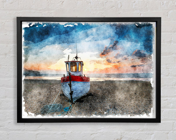 Sailboat Shores Framed Print