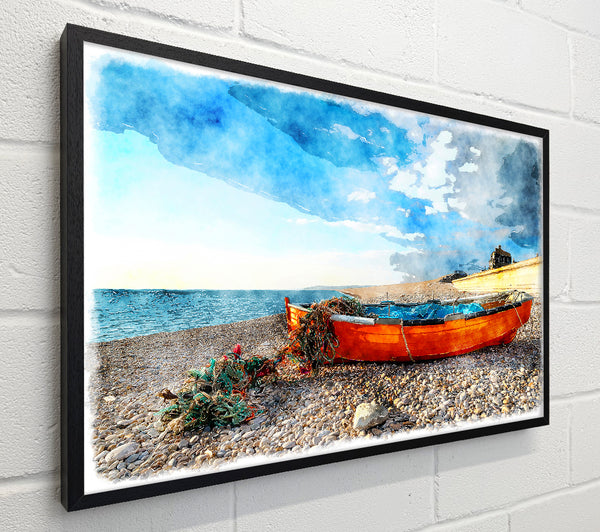 Fishermans Boat In The Early Morning