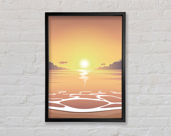 Peach Calm Framed Print