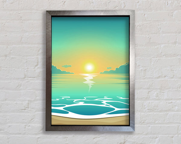 Green Calm Framed Print