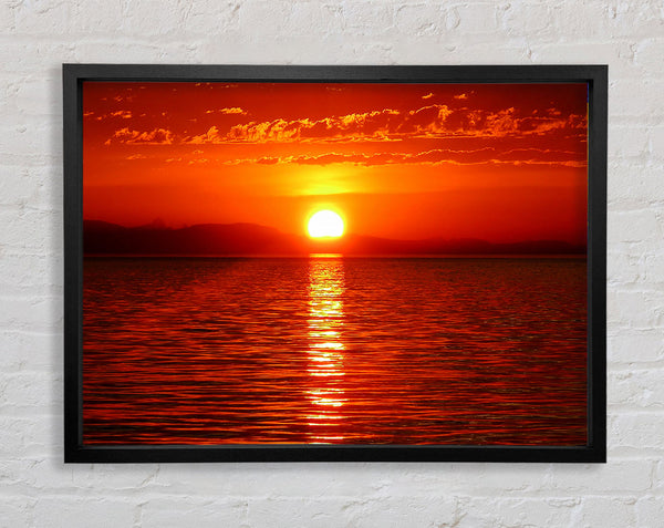 Red Paradise Framed Print