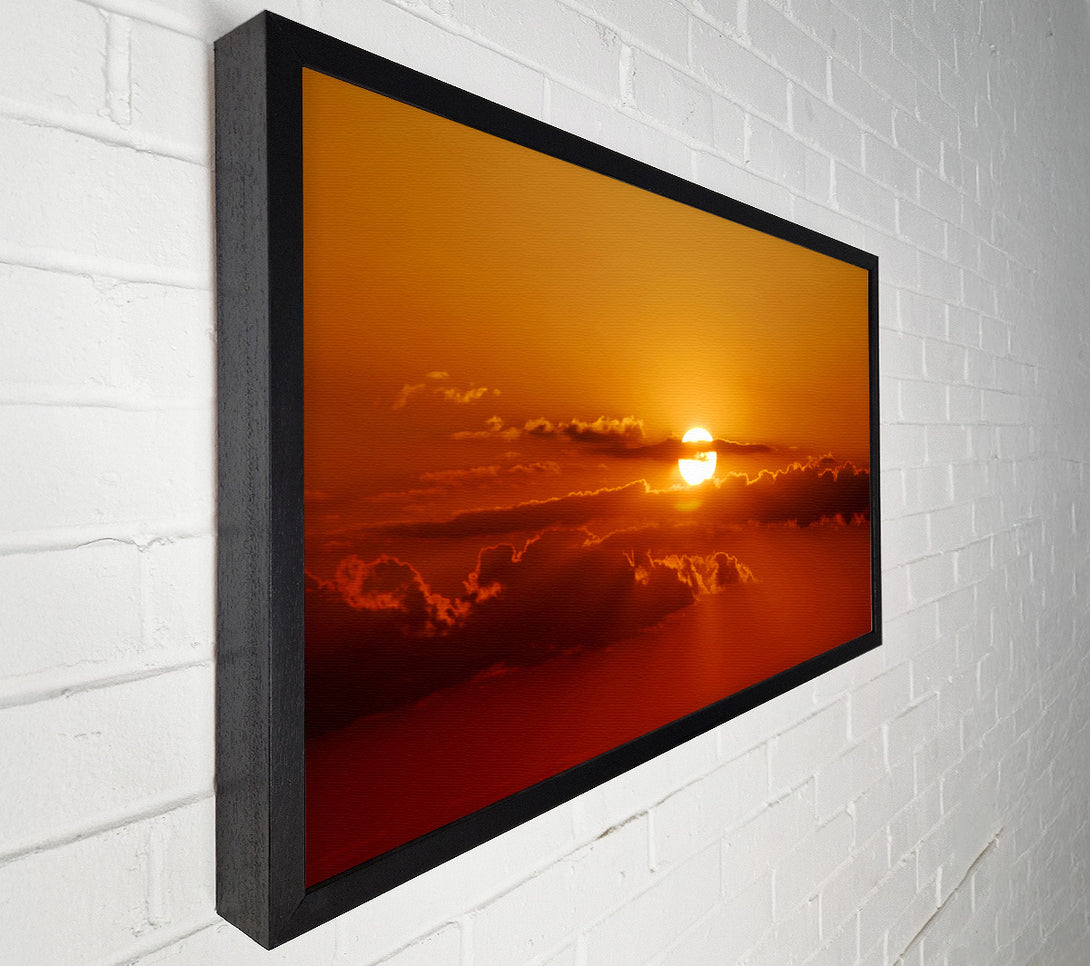  A Canvas Print of Sun In The Clouds Canvas Print