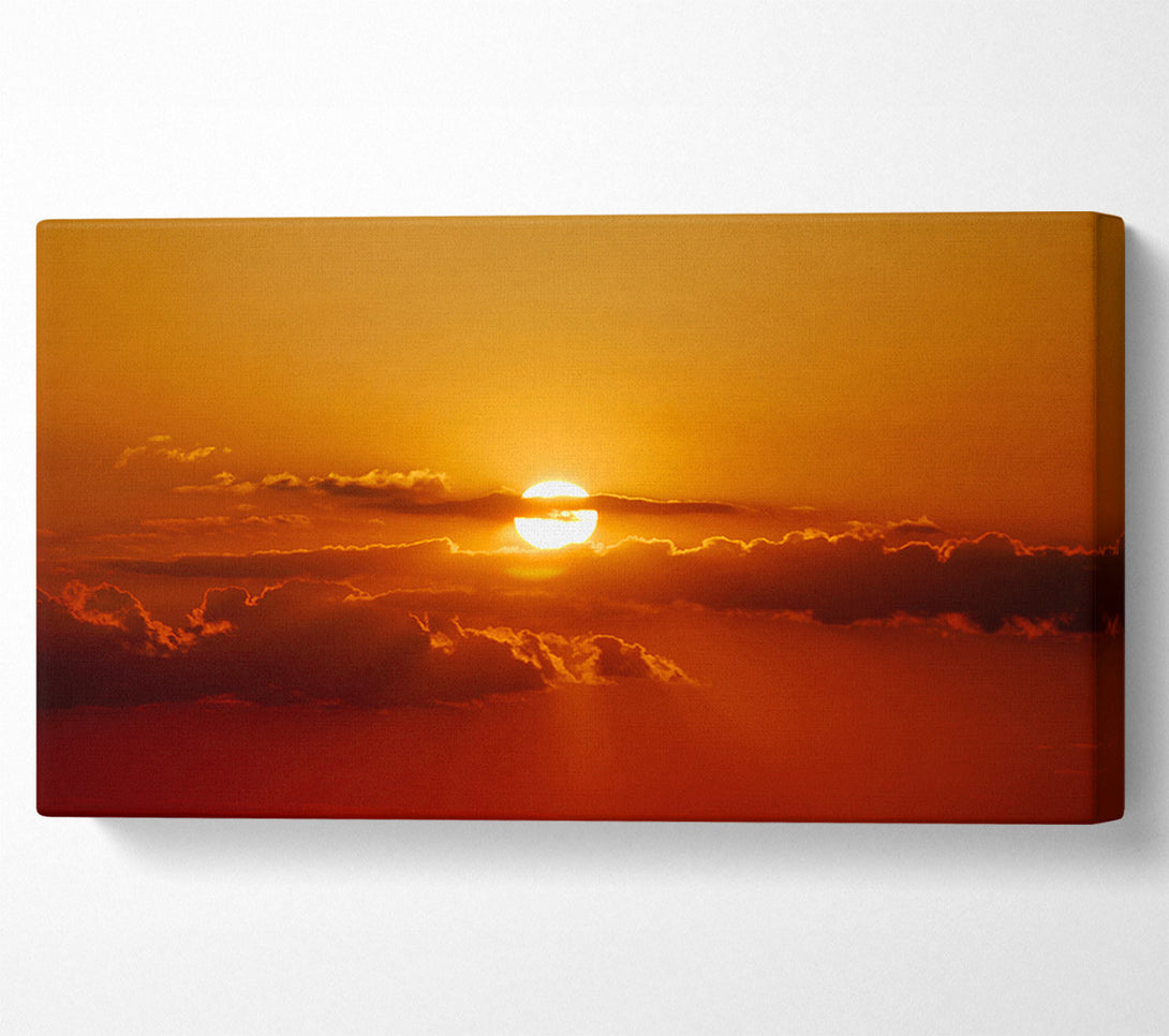  A Canvas Print of Sun In The Clouds Canvas Print