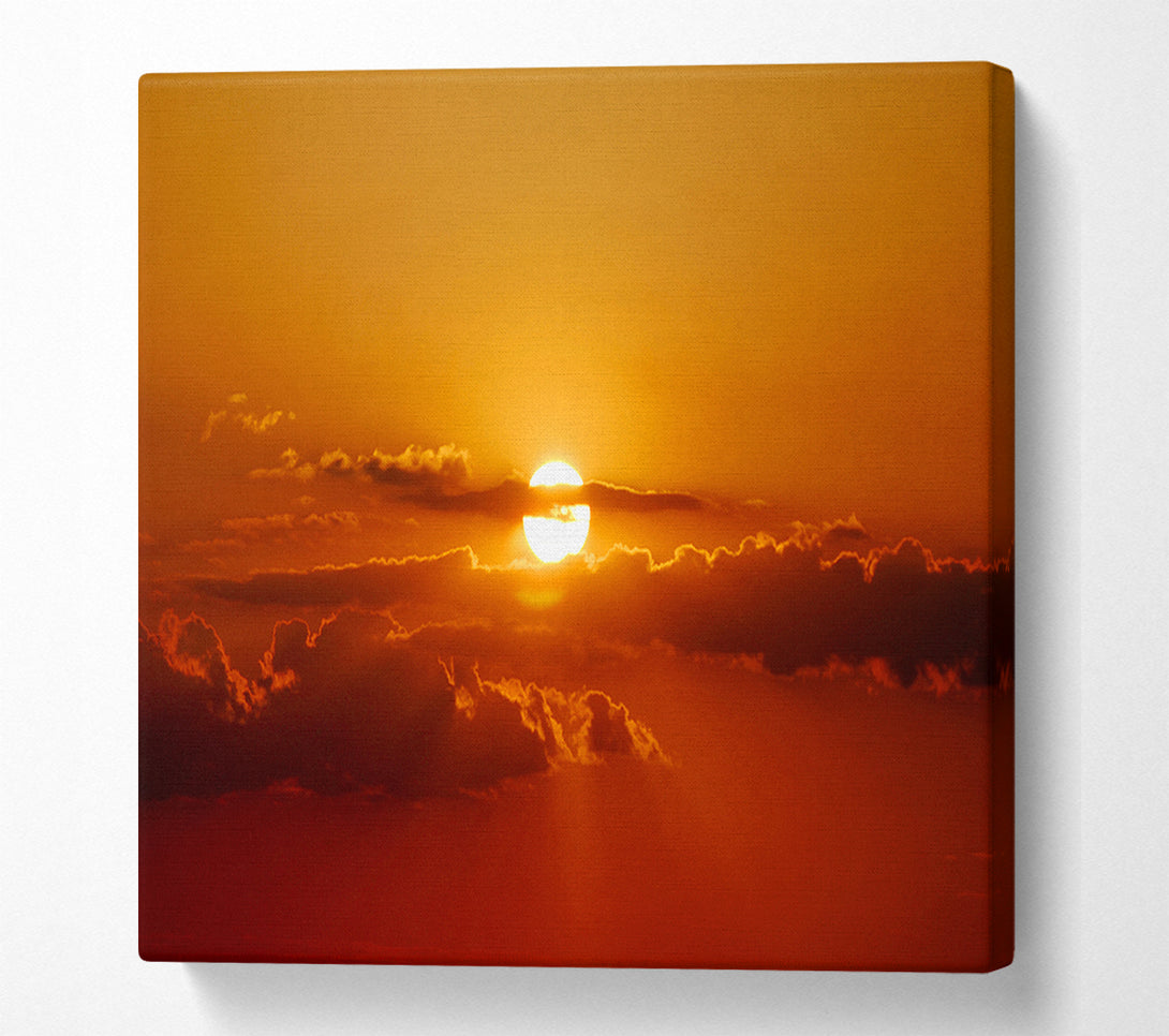  A Canvas Print of Sun In The Clouds Canvas Print