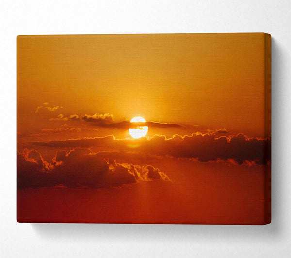  A Canvas Print of Sun In The Clouds Canvas Print