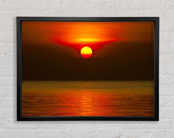 Perfect Sun Glow Framed Print