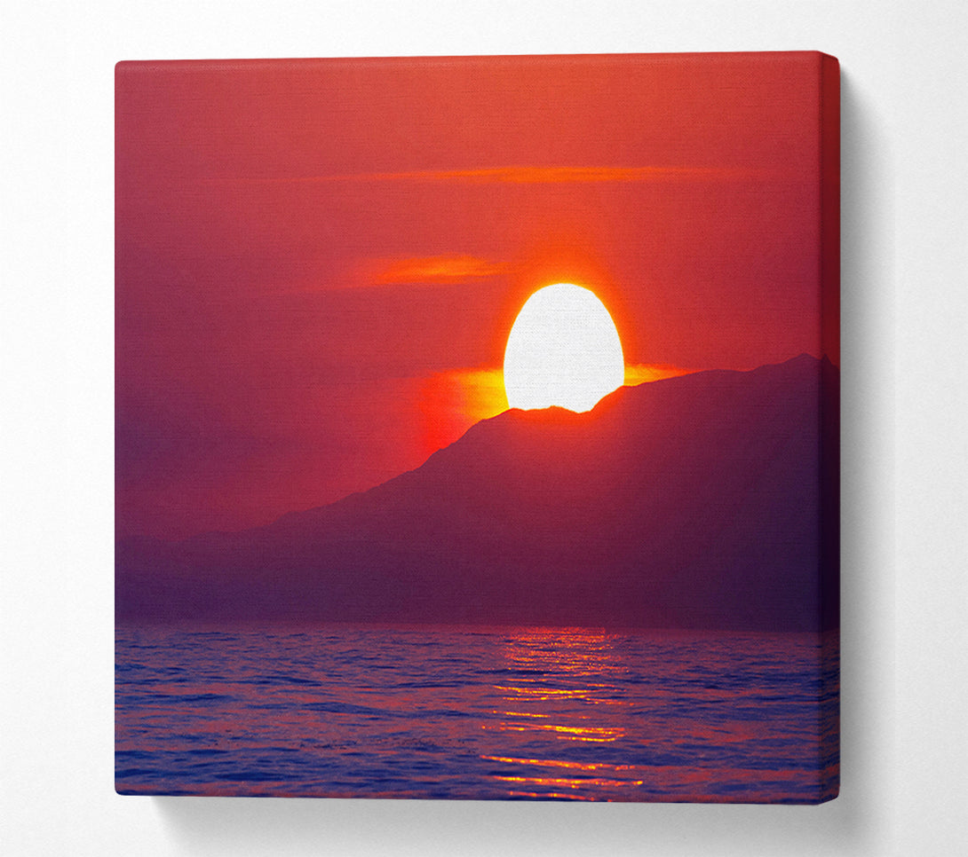 A Canvas Print of As The Sun Goes Down 1 Canvas Wall Art