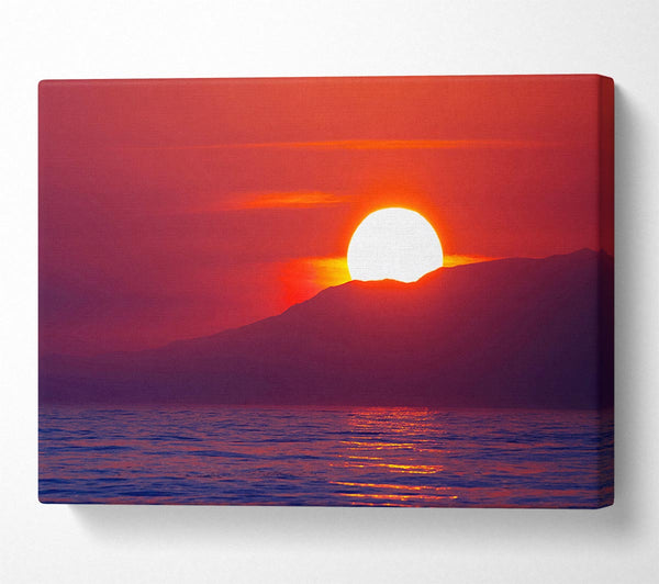  A Canvas Print of As The Sun Goes Down 1 Canvas Wall Art
