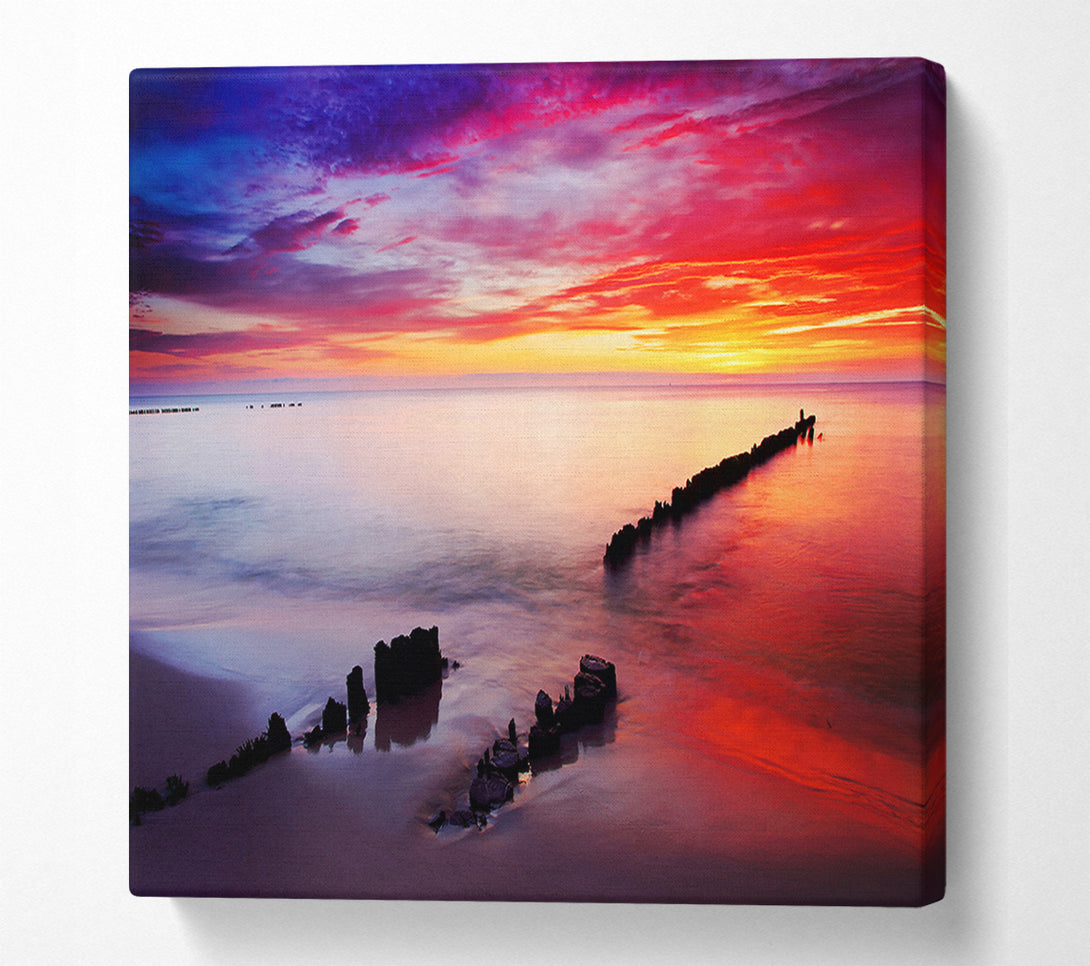  A Canvas Print of Tranquil Ocean Canvas Print
