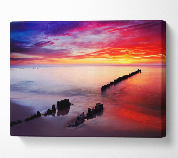  A Canvas Print of Tranquil Ocean Canvas Print