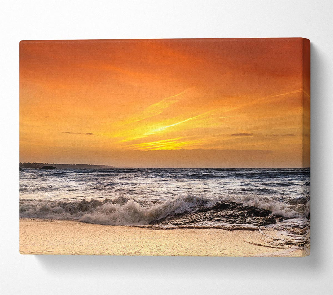  A Canvas Print of Ocean Wave Splash Canvas Art